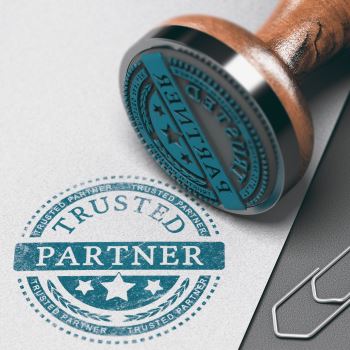 Image of a trusted partner stamp